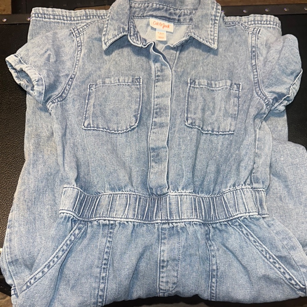 Cat & Jack Blue Denim Dress with Pockets